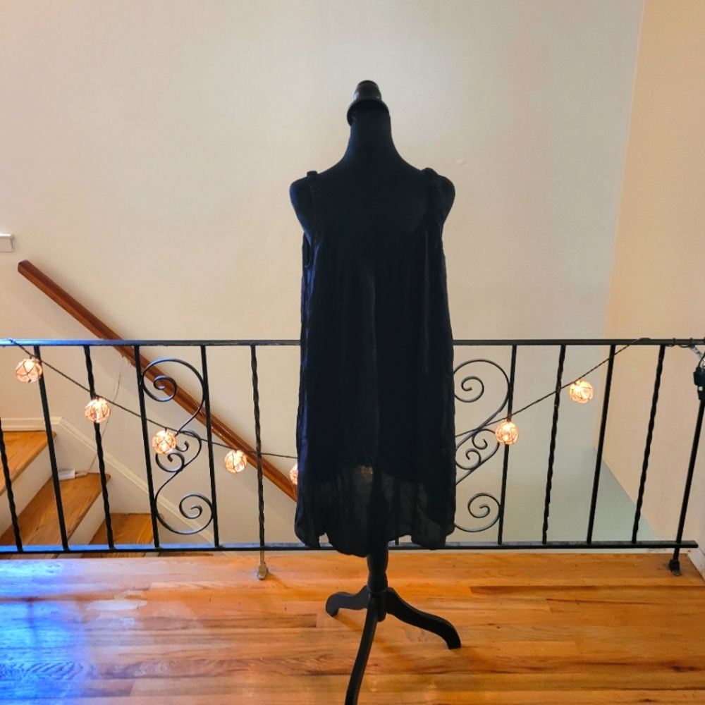 Nwt Cupshe Black Loose Scoop Neck Mini Swim Cover-Up Size Medium - Picture 11 of 15